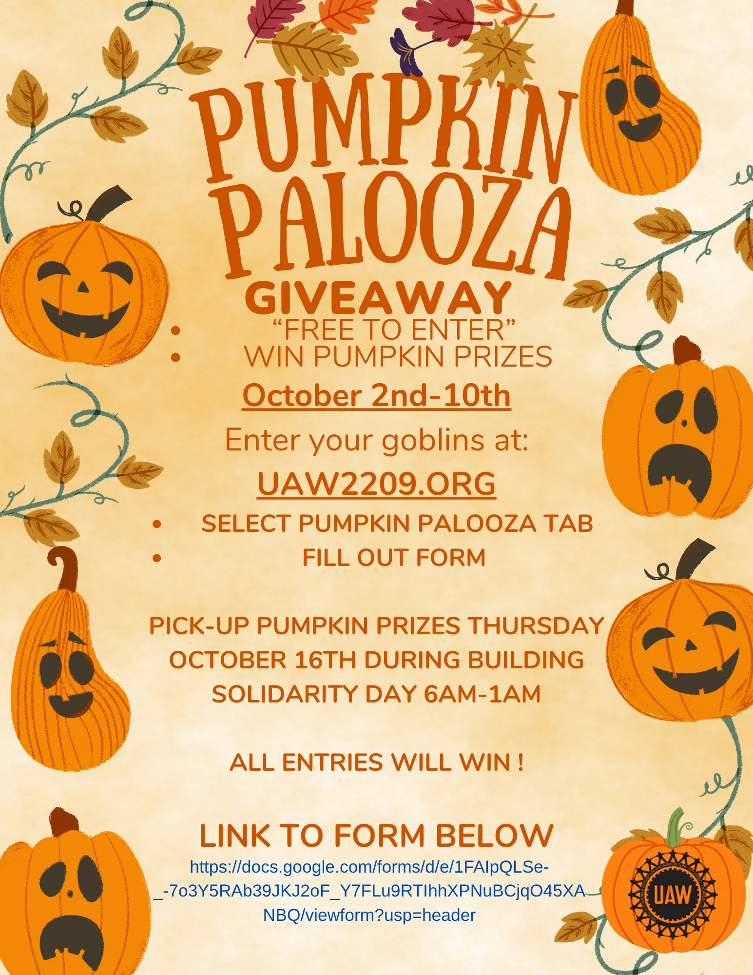 pumpkin palooza