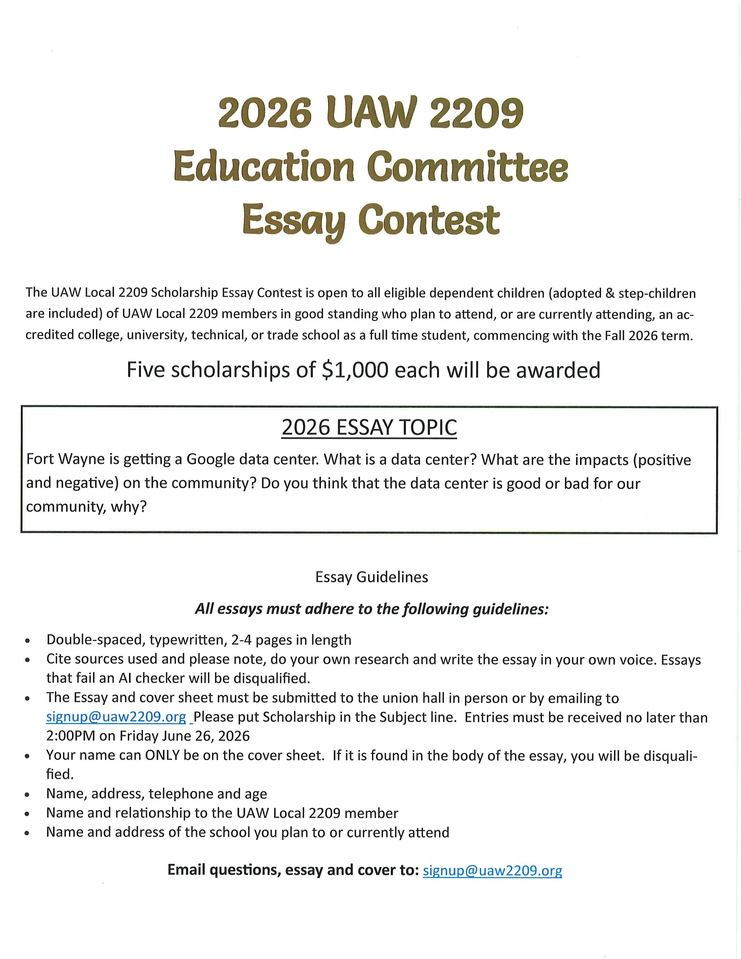 Education Scholarship
