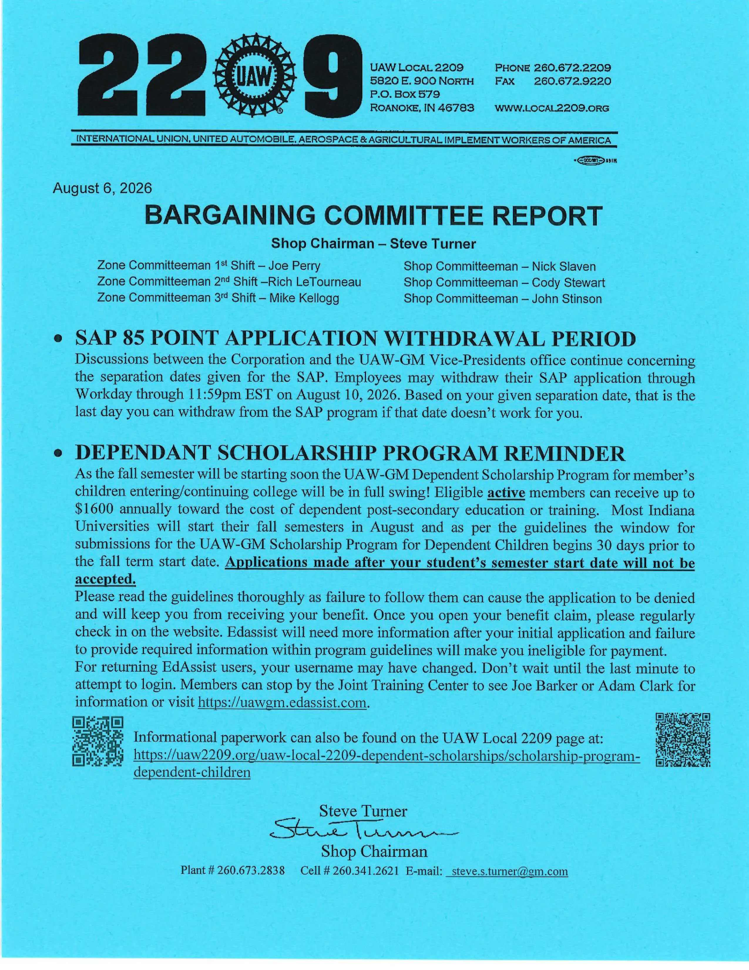 Bargaining Report
