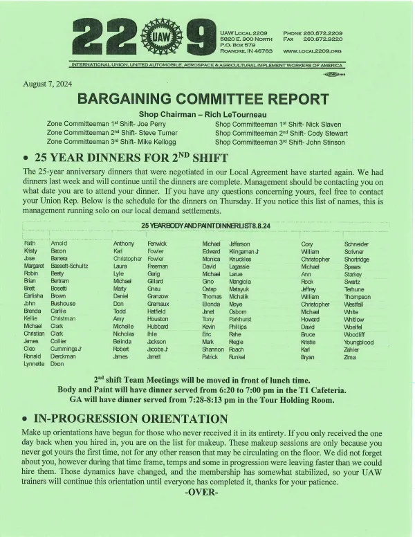 8 7 2024 Bargaining Report