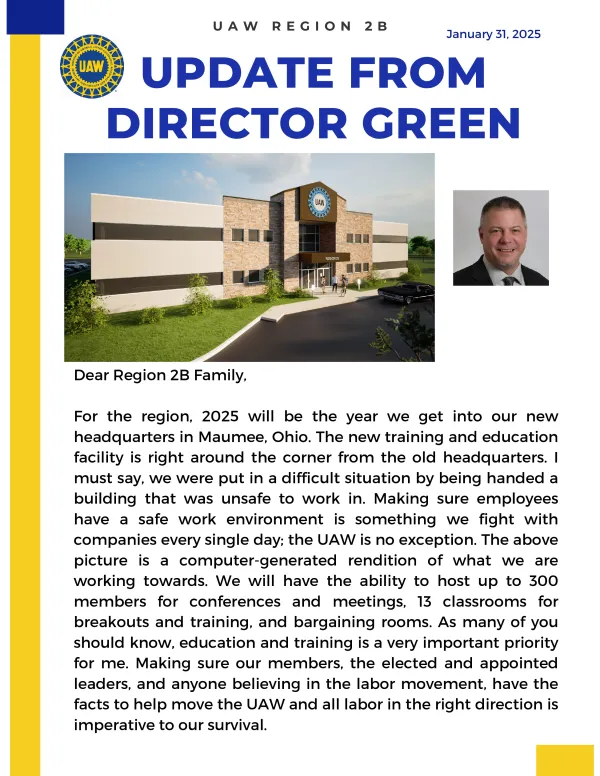 Director Green Update