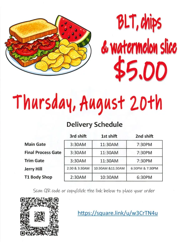 August Building Solidarity Day Lunch